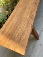 Vintage teakwood bench - Image 2