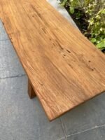 Vintage teakwood bench - Image 3