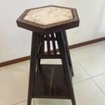 Wood side table