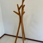 Modern teakwood hanger inlay mother of pearl