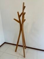 Modern teakwood hanger inlay mother of pearl