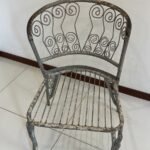 Old vintage metal chair
