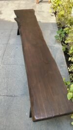 Serena bench vintage teakwood - Image 2