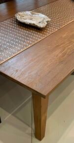 Teakwood rectangular coffee table inlay mother of pearl - Image 2