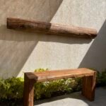 Vintage solid teakwood console
