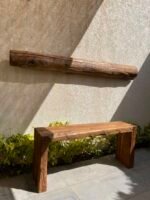 Vintage solid teakwood console