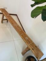 Vintage wooden bench inlay mother of pearl - Image 3