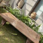Wabi Sabi Rectangular vintage teakwood coffee table