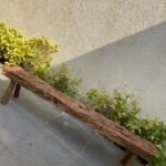 Wabi sabi teakwood bench