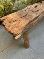 Wabi sabi teakwood bench - Image 4