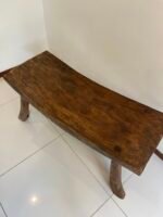 Small vintage wood bench - Image 3