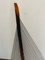 Harp modern chair combine teakwood & solid black thread - Image 4