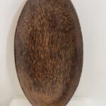 Oval palm wood plate