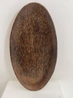 Oval palm wood plate