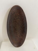Oval palm wood plate