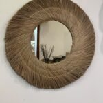 Raffia mirror