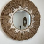 Raffia mirror