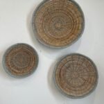 Rattan wall decor