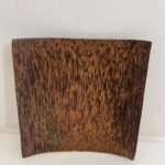Square palm wood plate