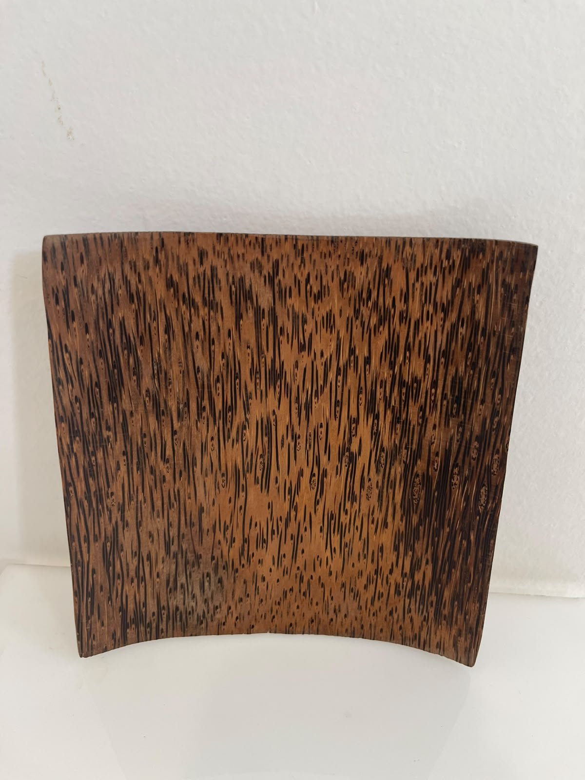 square Square palm wood plate - Image 1